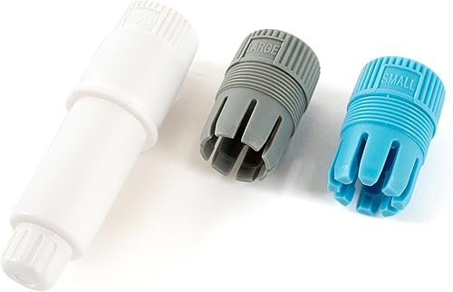 Soporte para bolígrafo Silhouette con adaptadores, color azul, blanco medio y gris grande