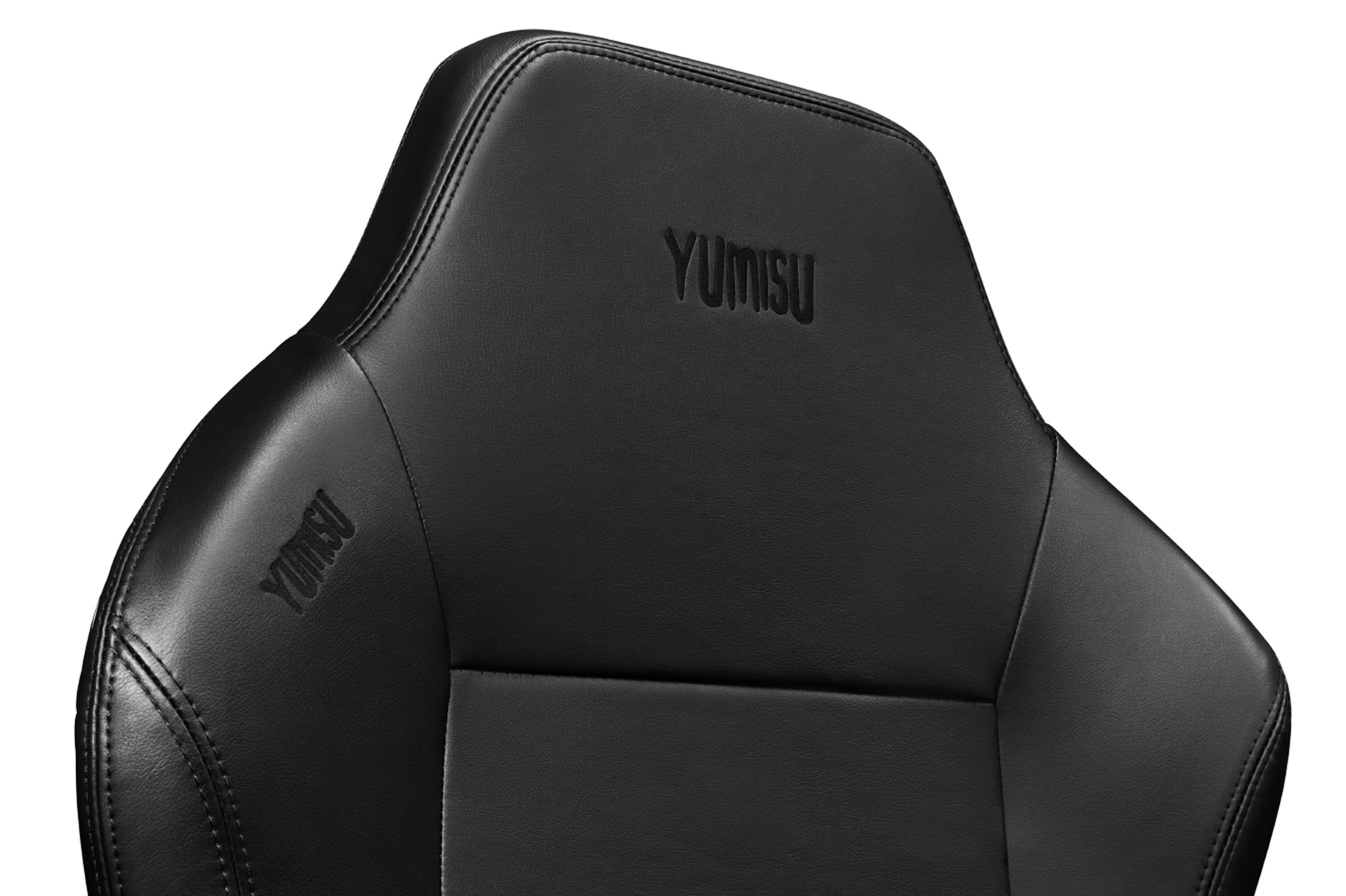 2054F Sedia da ufficio, da gioco, nera - Sedile gaming con cuscini magnetici per collo e lombari - in pelle PU con braccioli 4D - Poltrona con ruote in gomma silenziose 150 kg