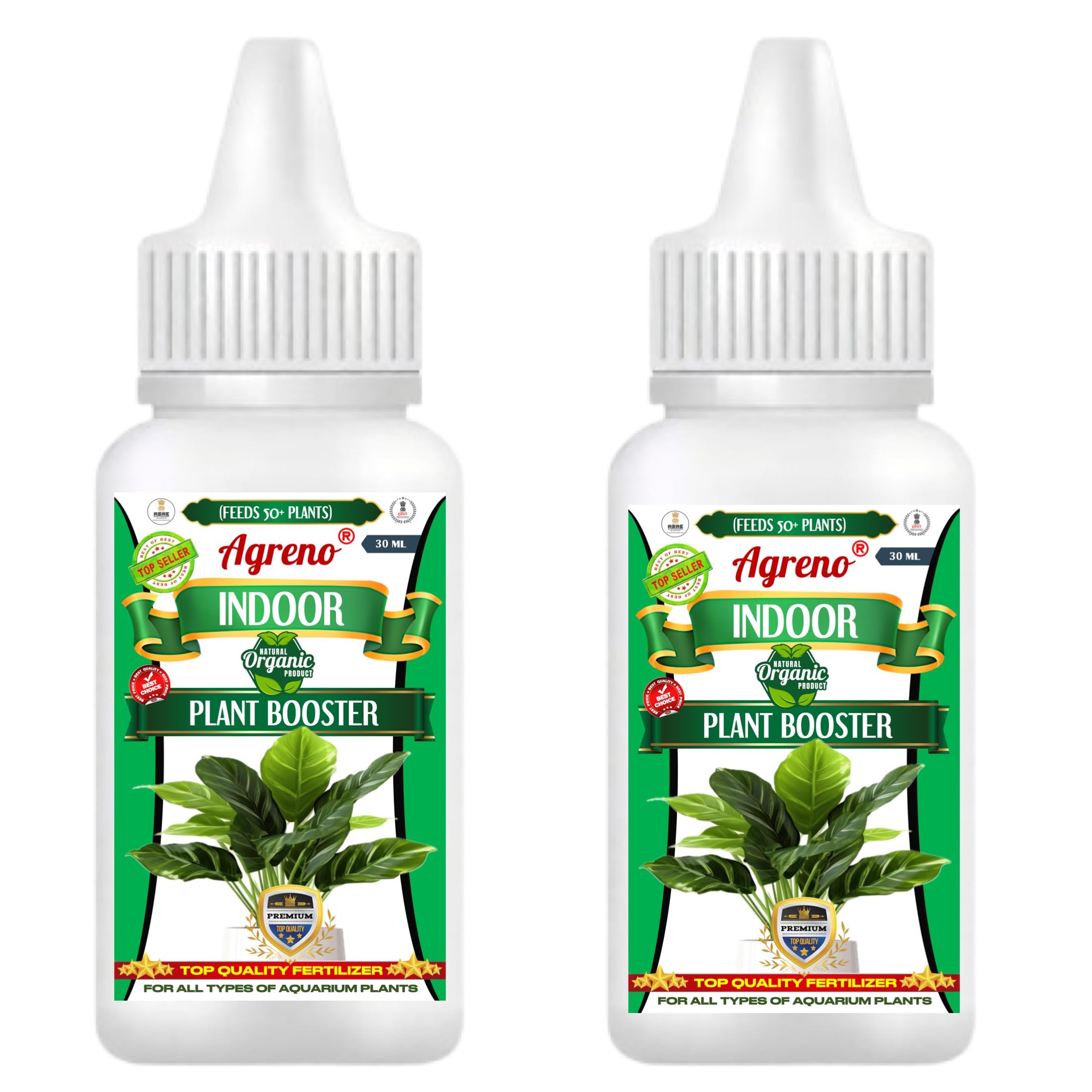 Indoor Plant Booster Liquid Drops, Organic Liquid Fertilizer for Healthy Plant Growth and Vibrant Foliage, 30 ml, Pack of 2-image-6