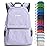 G4Free 20L Lightweight Packable Backpack Travel Hiking Daypack Foldable Backpack for Men Women(Light Purple)