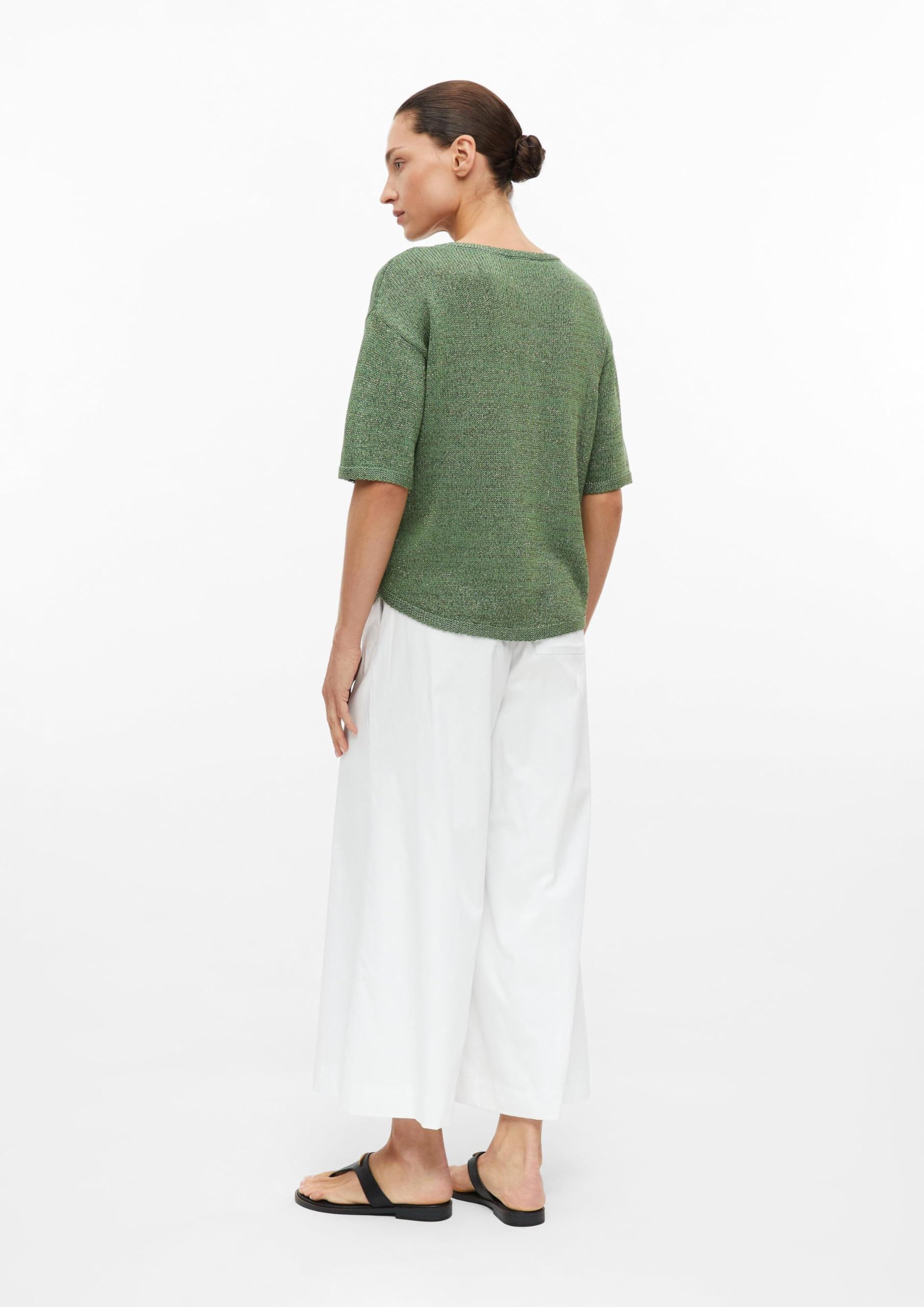 s.Oliver Kurzarm-Strickpullover mit Glitzergarn