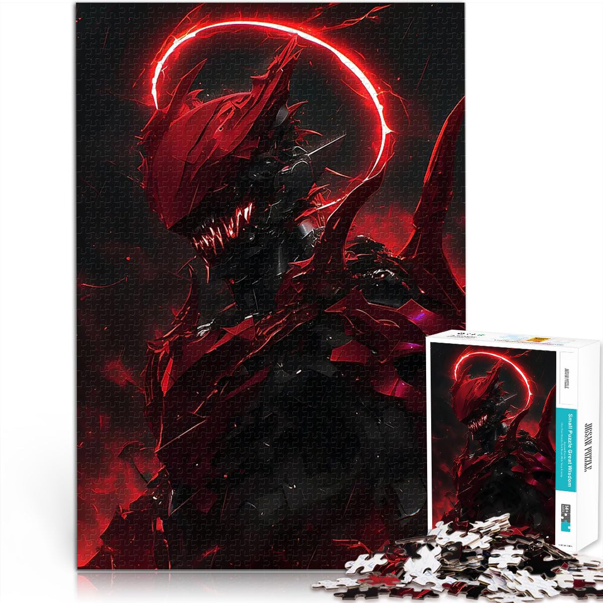 1000 Piece Jigsaws for teenagers Puzzle Demon Samurai Anime Herausfordernd Schwierig einzigartiges Herausforderungsspiel38x26cm