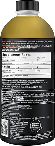 Miniatura 9 de Qunol líquido CoQ10 100 mg Suplemento natural de absorción superior forma de coenzima Q10 antioxidante para la salud del corazón sabor a piña