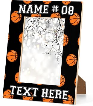 Basketball Sports Personalized 11x14 Picture Frame Customized Display Pictures11x14 or 8x10 Photo Wall Gallery Photo Frames and Tabletop Display