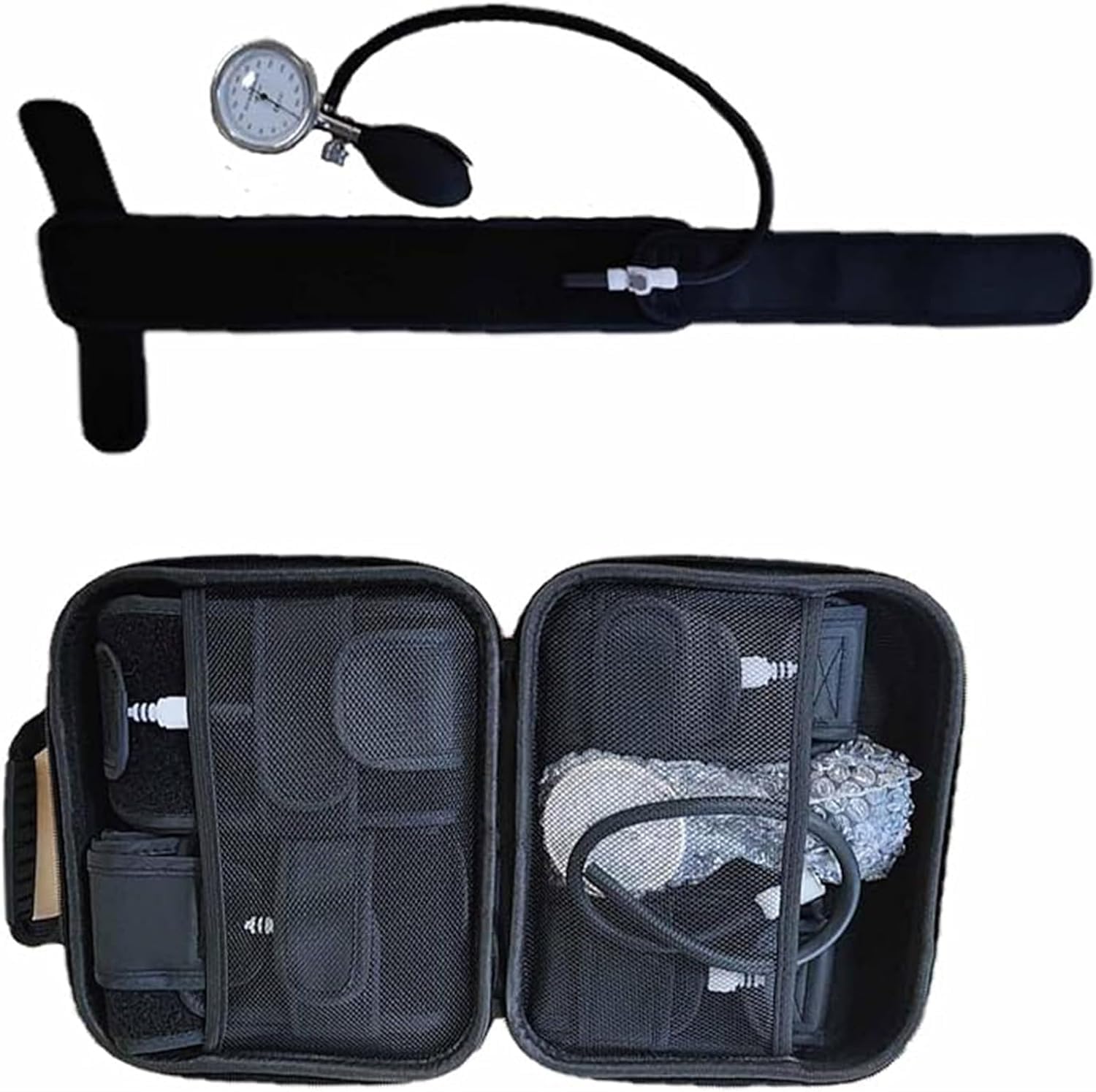 Bandas de restricción de Flujo sanguíneo, Sistema de Entrenamiento BFR | bandas de oclusión con medidor de presión, brazos de grado profesional, bandas de oclusión para hombres y mujeres