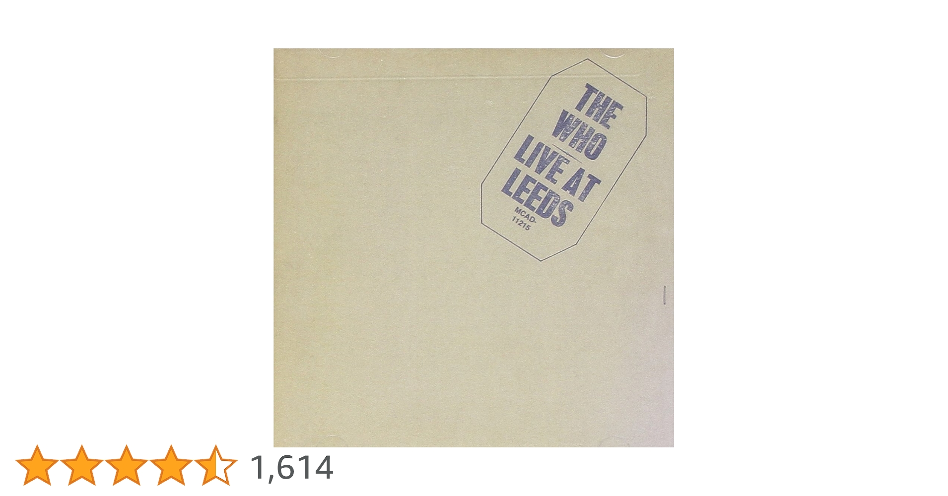 Live at Leeds: Amazon.co.uk: CDs & Vinyl