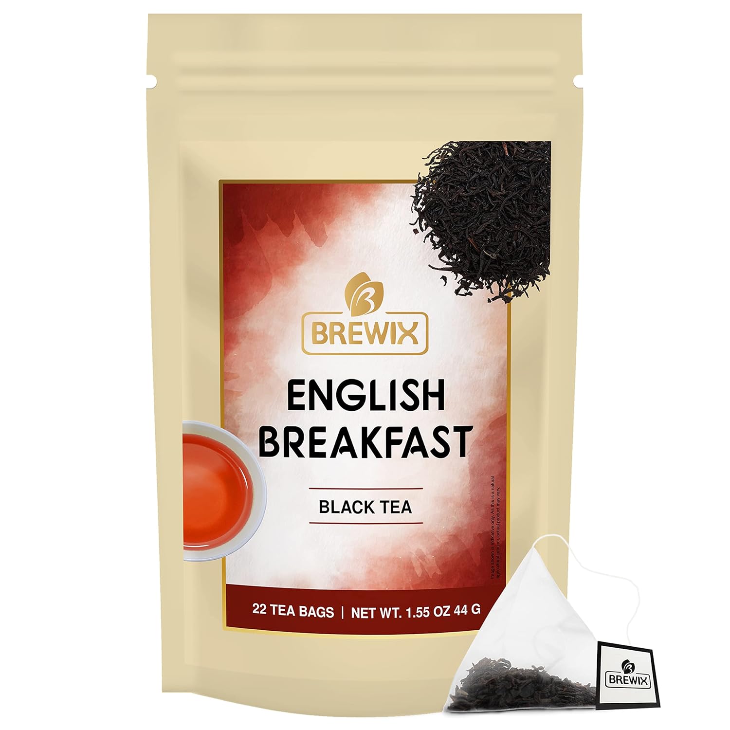 BREWIX, English Breakfast Tea Bags (22 Pyramid Tea Bag