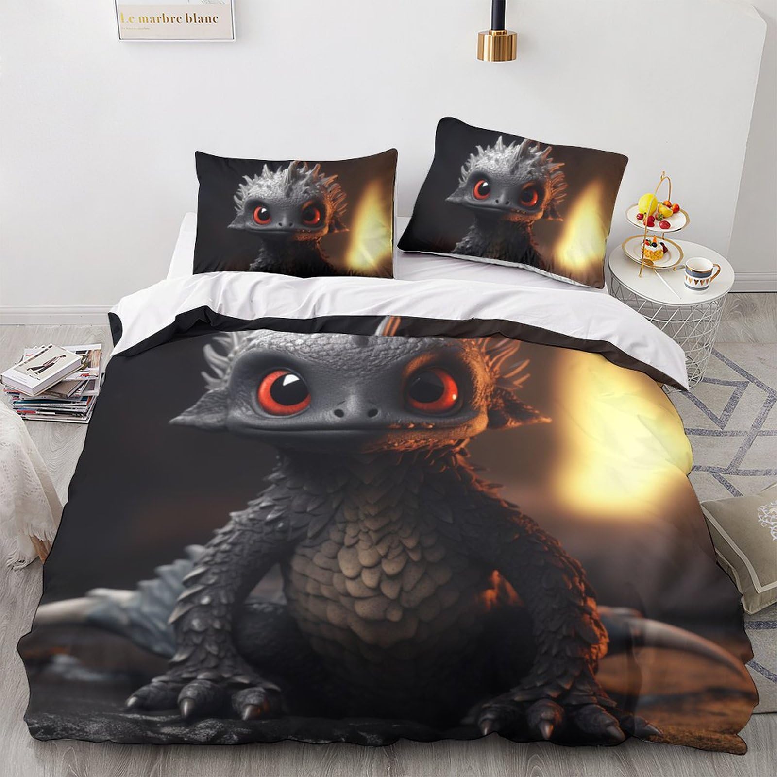 Baby Dragon parure lit enfant 220x240cm adieu couette qui glisse