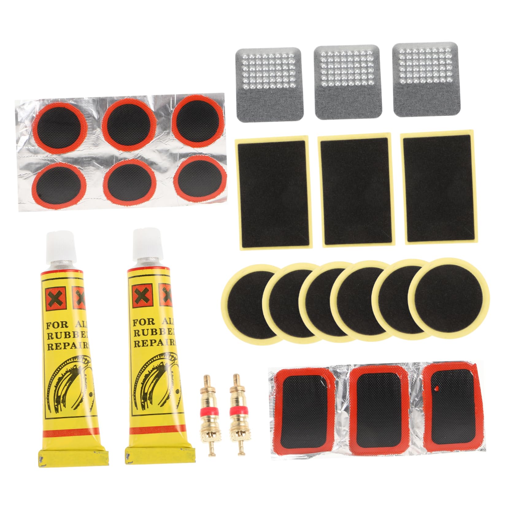 Toddmomy 1 Set Bicycle Tire Repair Kit Comprehensive Repair Patch with Tire Levers Portable and Easy to Use for Outdoor Emergencies Safe and Reliable
