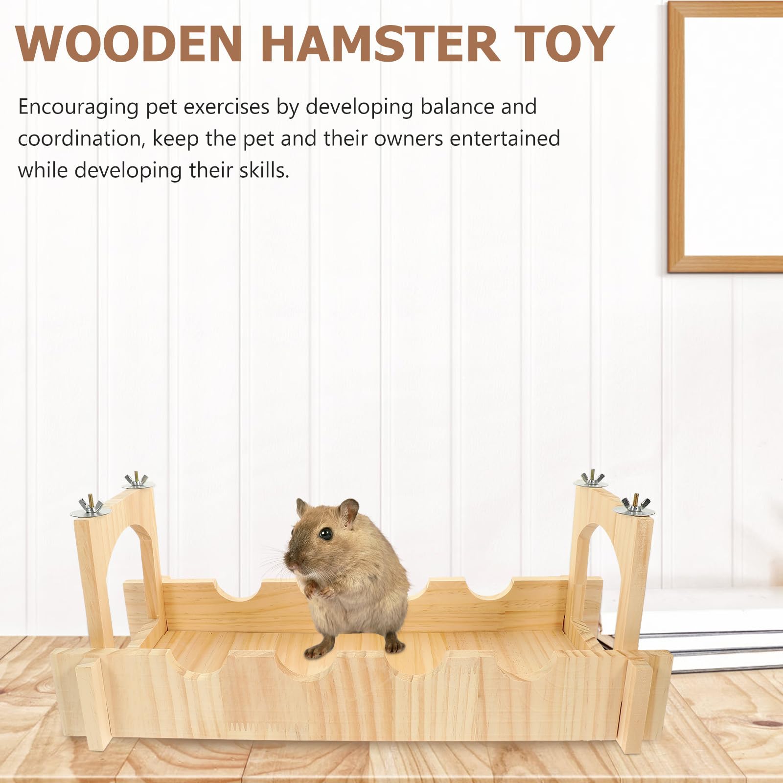Haustier Hängebrücke für Hamster und Kleine Tiere Stabile Kleintierbrücke zum Klettern und Laufen Einzigartiges Design für Käfig und Innenbereich