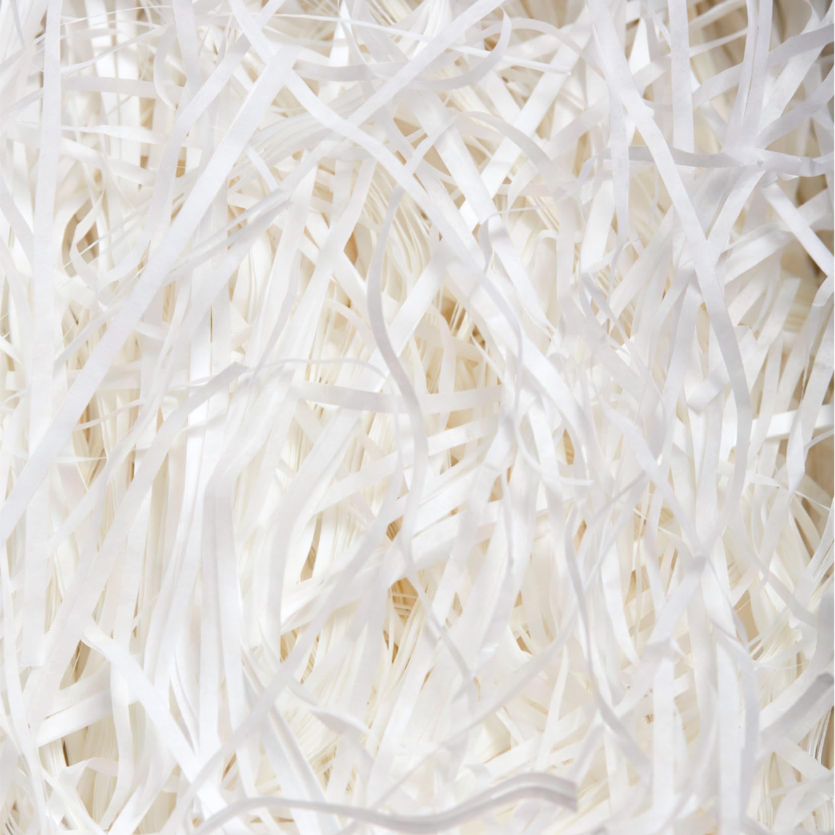 White Shredded Tissue Paper 100g - Soft Gift Box & Hamper Filling for Birthdays, Weddings, Easter, Christmas, Anniversaries and Luxury Presentations