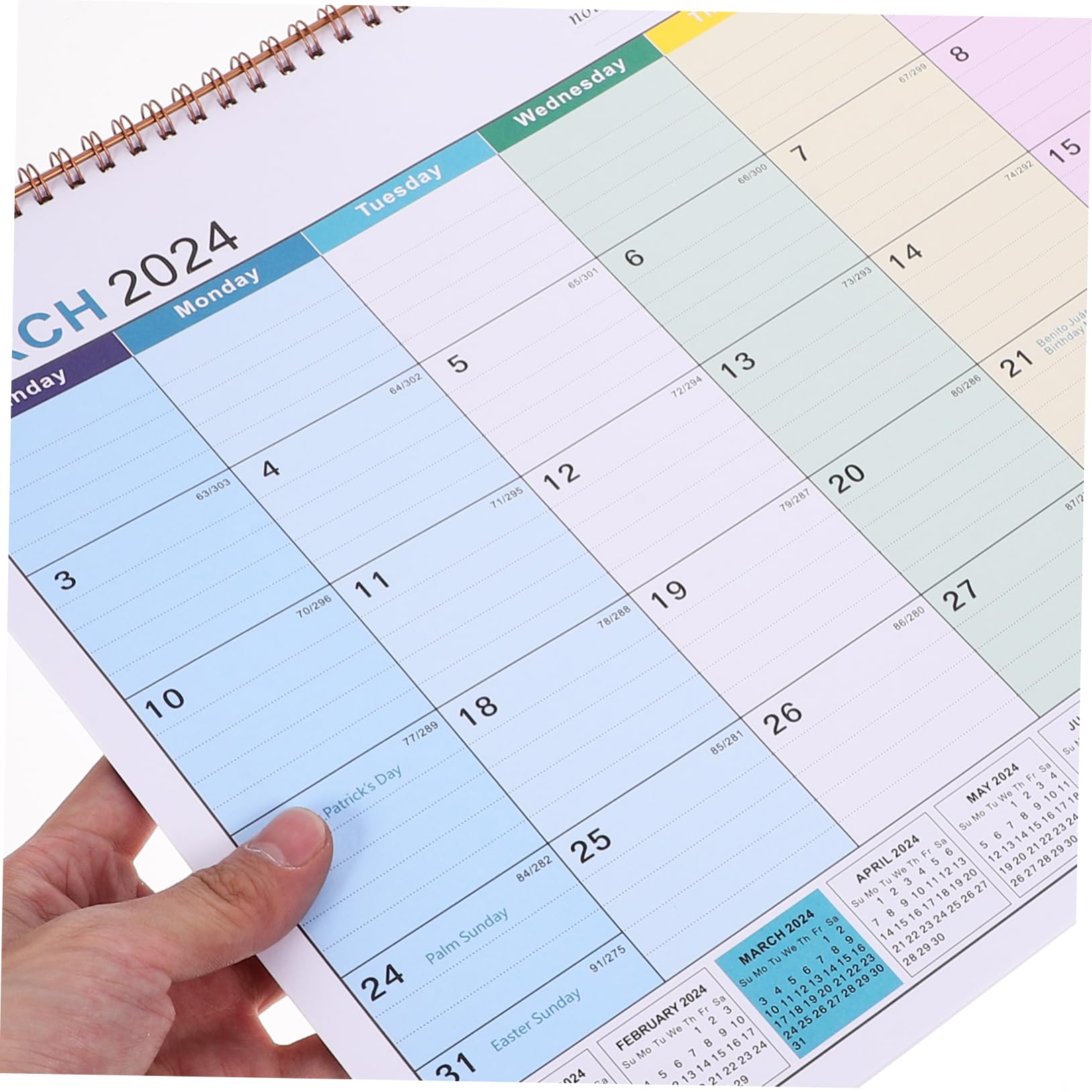 VILLCASE 4stücke Englisch Wandkalender Monate Hängender Kalender Für Zuhause Einfacher Und Stilvoller Design Für Familienplanung Und To-do-listen