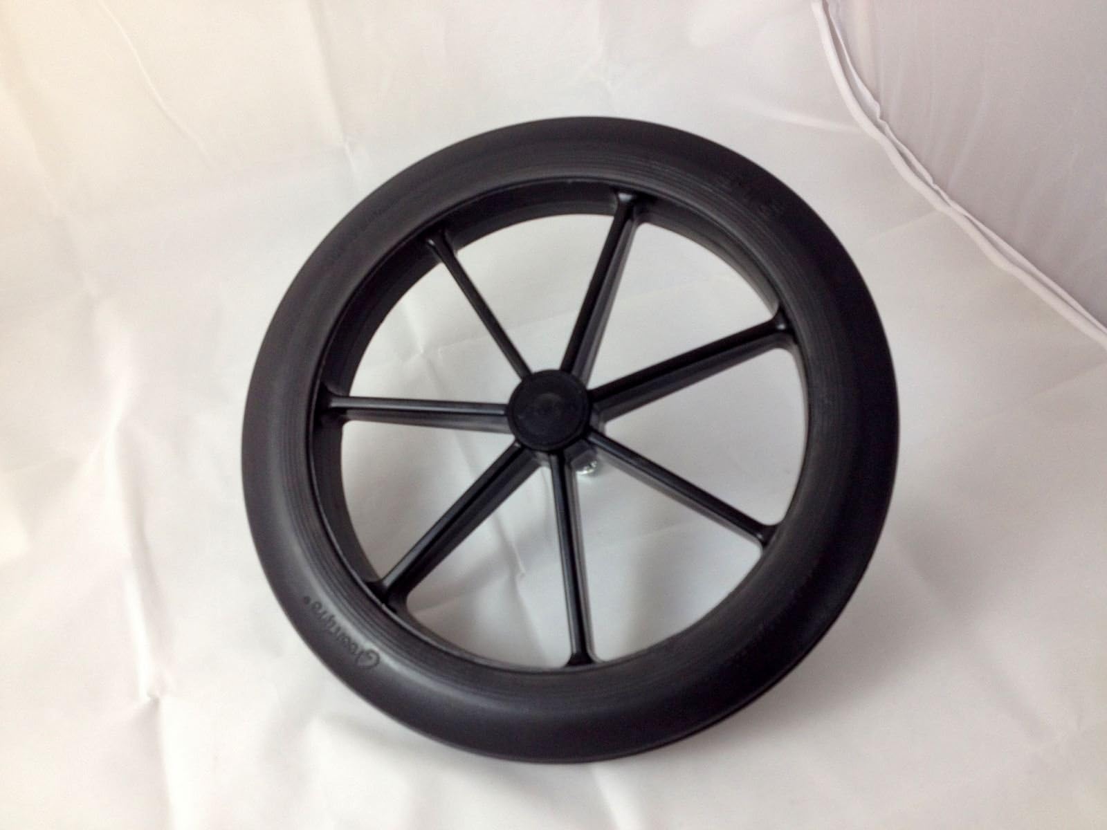 Black 315mm Rear Wheel & Tyre for NHS Style Wheelchair 12 1/2"