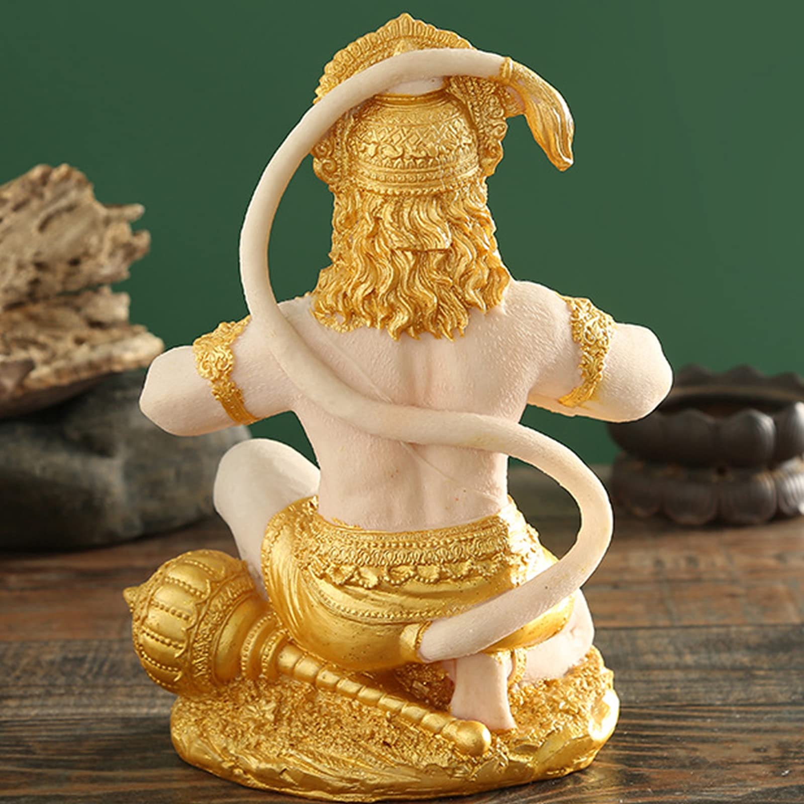 Amazon.co.jp: 家の置物のためのハヌマーン像、ヒンドゥー教の神猿の