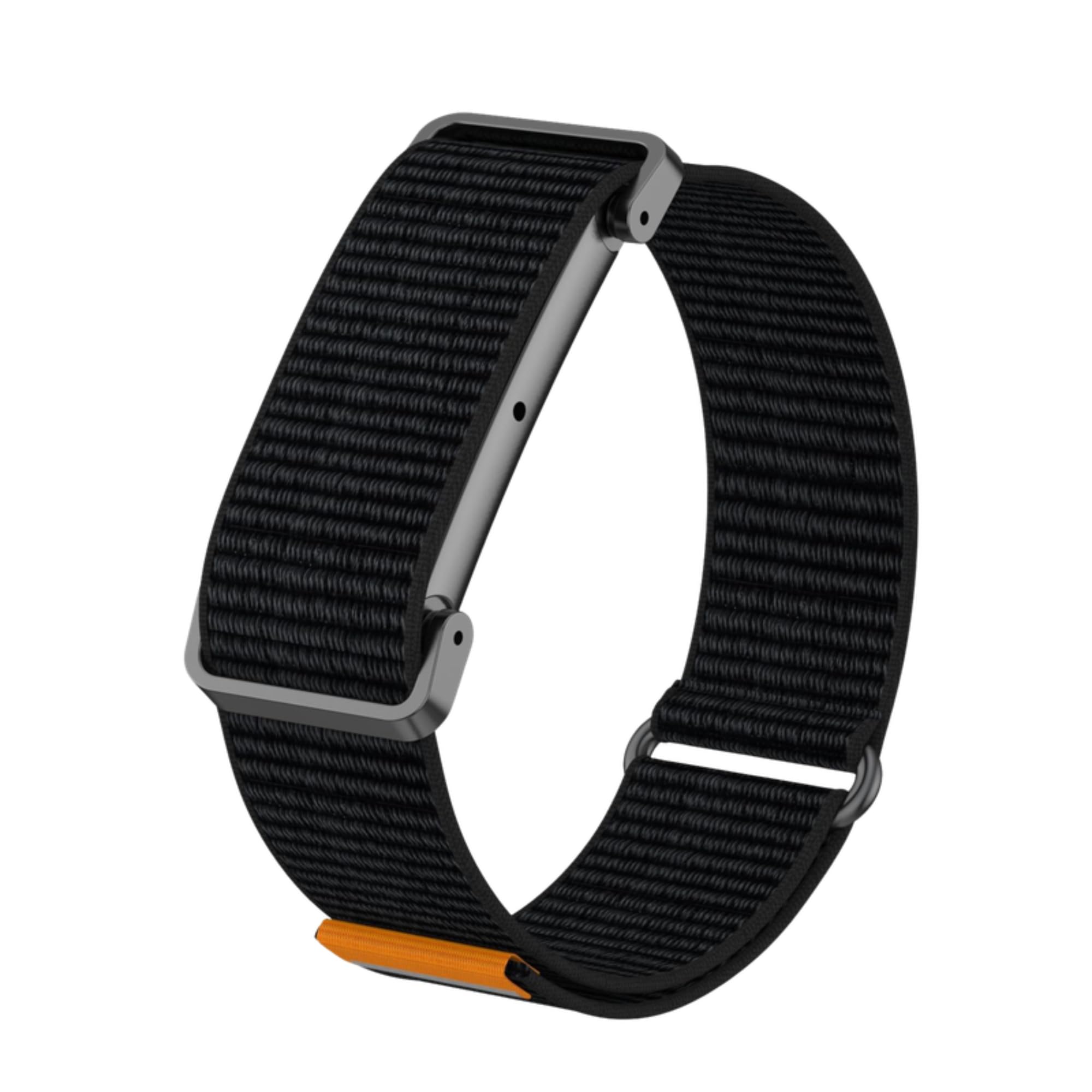 Woven Nylon Strap with Metal Frame Case for Google Fitbit Air | Soft Breathable, Adjustable Sport Hook & Loop Replacement Wrist Band for Men & Women-image-21