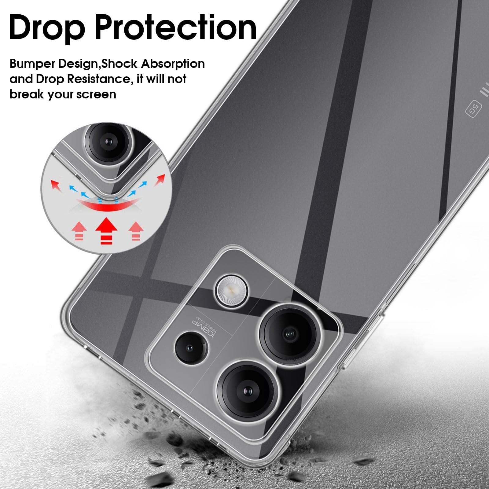 BORYA Cover per Xiaomi Redmi Note 13 Pro 5G, Silicone Ultra