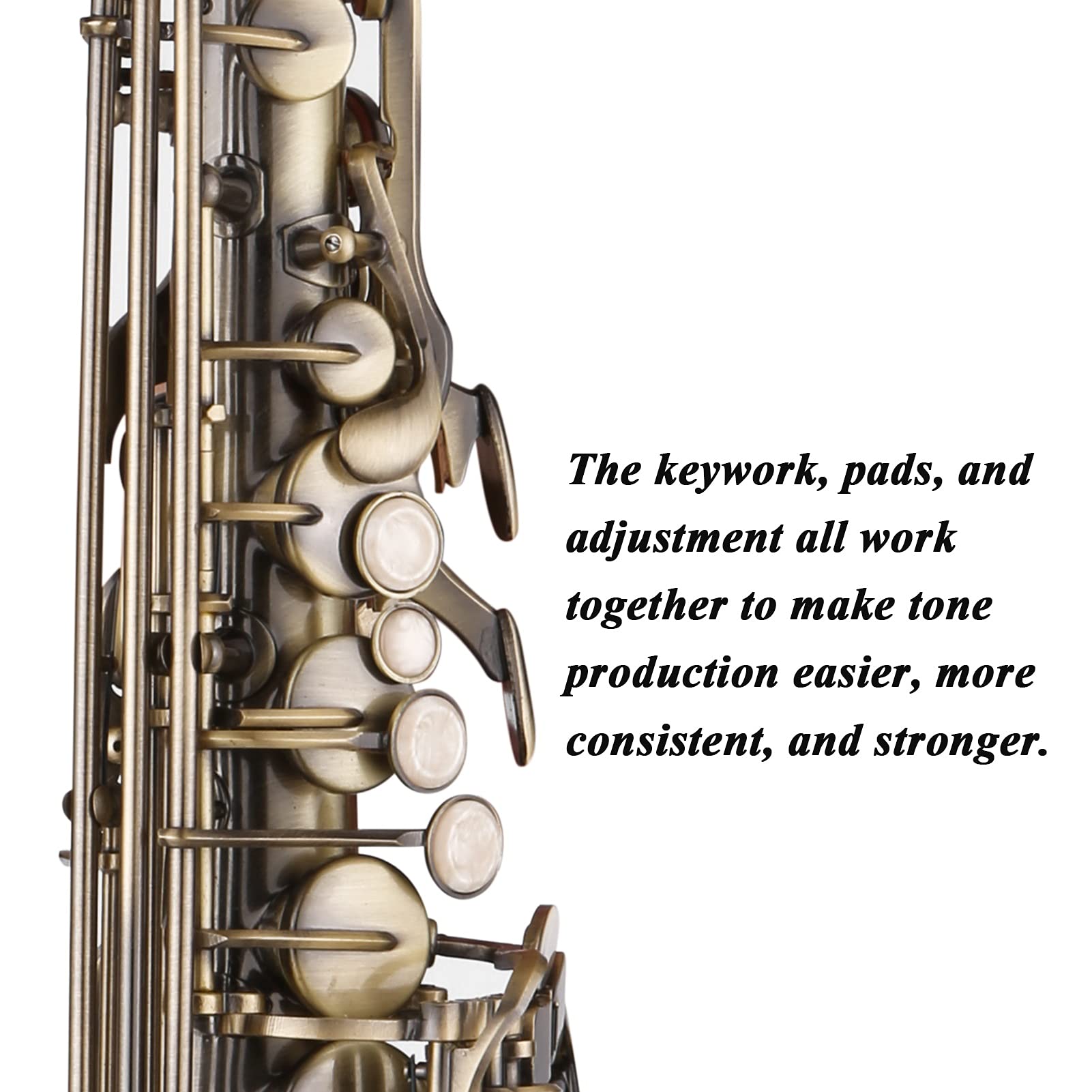 Cinturino Per Sassofono In Pelle - Regolabile Per Sassofono Alto E Tenore - Foto 4