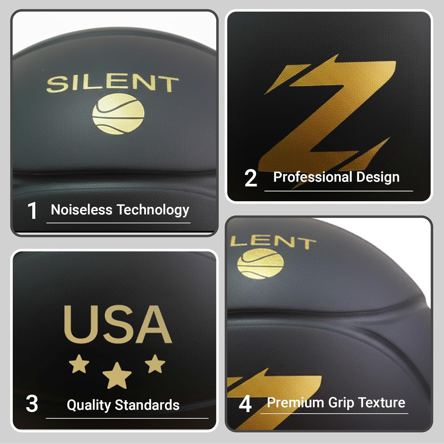 Official Size 7 Silent Basketball for Indoor Play - Quiet Dribbling, Child Safe with Real Feel, Ships Uncompressed for Perfect Shape, Ages 3+ - Image 4