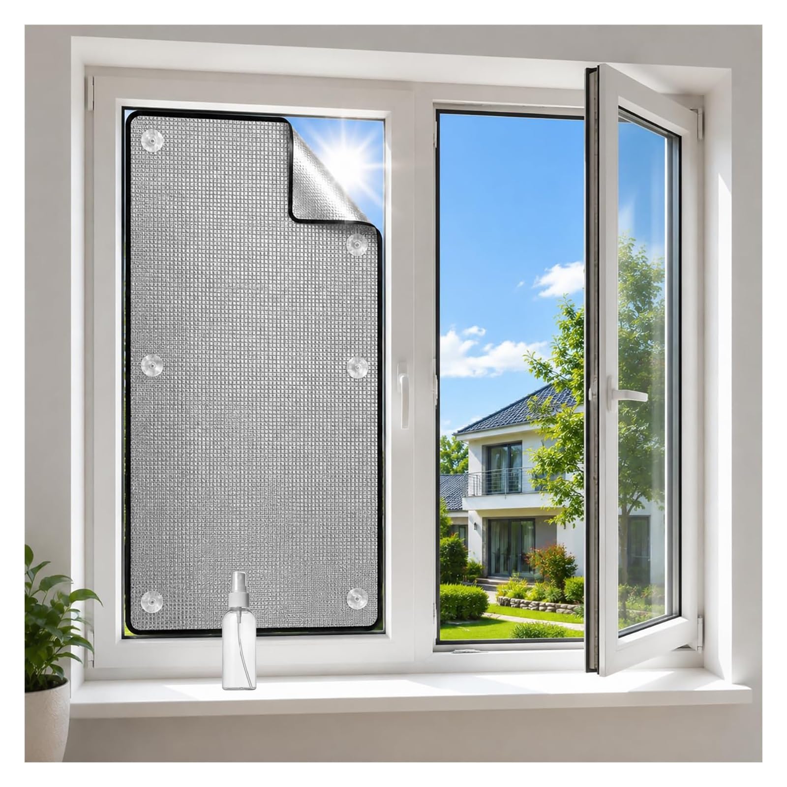 Thermal Insulation Window Film, Aluminium Foil Blackout Privacy Film