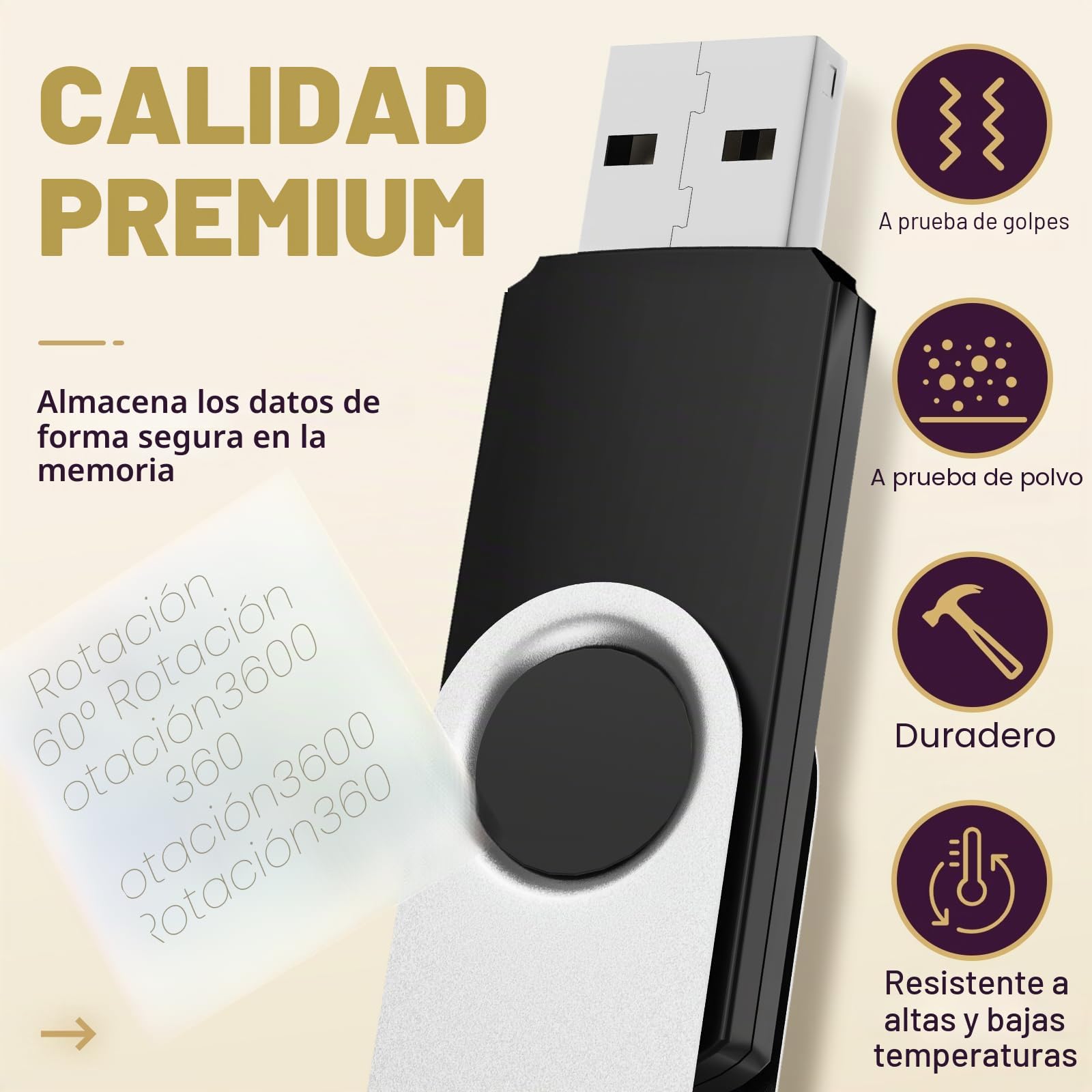 Memoria USB 128MB 10 Piezas Pen Drives - Portátil Unidad Flash USB Práctico PenDrive con 10 Unidades Cuerdas - Multicolor Giratoria USB 2.0 Flash Drive Pequeña Capacidad 128 MB by FEBNISCTE