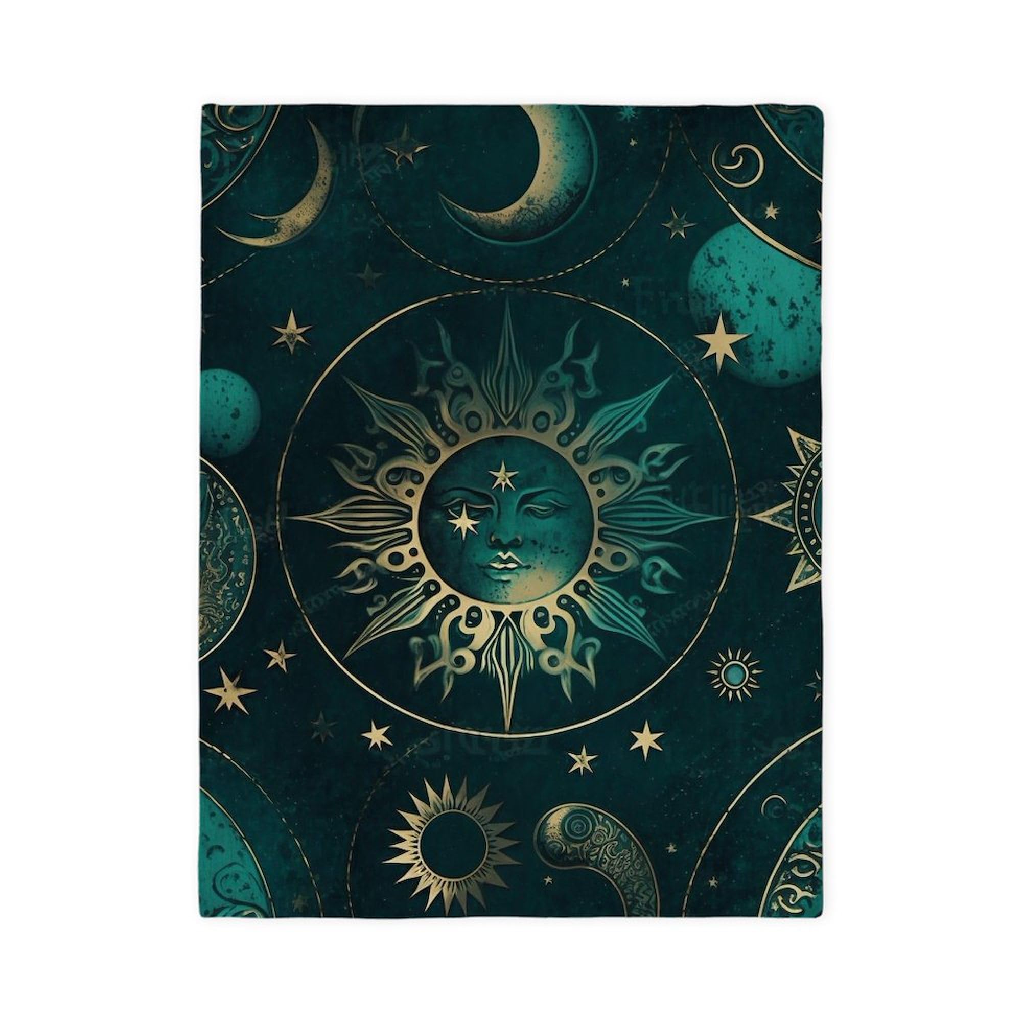 CafePress Celestial Moon Apparel and Home Décor Twin Duvet Cover, Printed Comforter Cover, Unique Bedding,