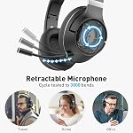 H300 Wireless Headphones Bluetooth with Microphone, Over Ear Headsets with Environmental Noise Cancelling Retractable Mic, USB Dongle & Mute for Office Laptop Computer Chromebook Smartphone
