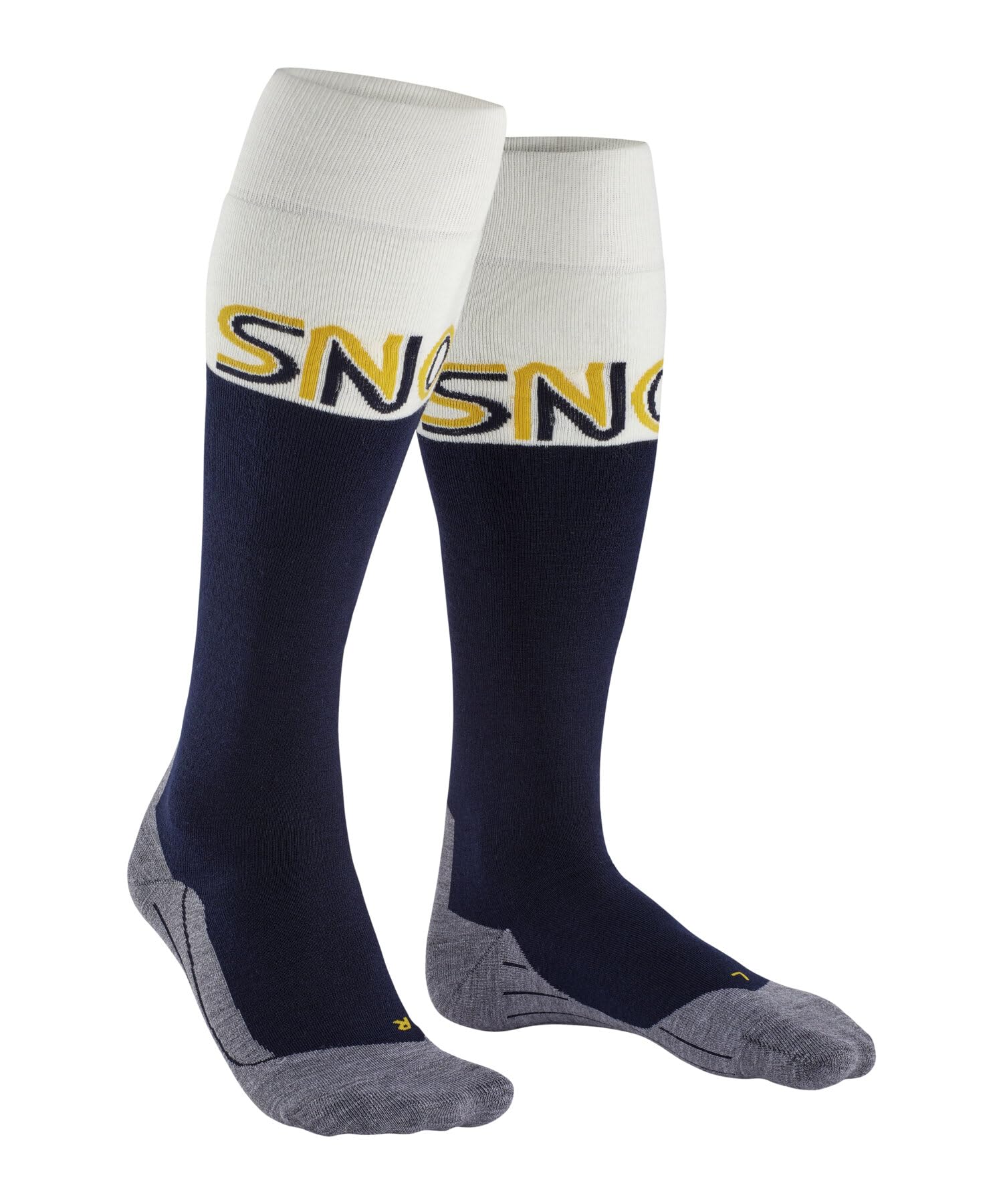 FALKE Mężczyźni Skarpety narciarskie SK4 Advanced M Kh Wełna ciepłe cienkie 1 Para, Niebieski Marine 6120 Snow-O, 42-43