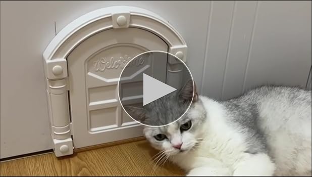 ホワイト ペットドア TYPE A 取り付け幅調整可能 Amazon.co.jp: Intrans ペットドア キャットドア 猫ドア 扉 横