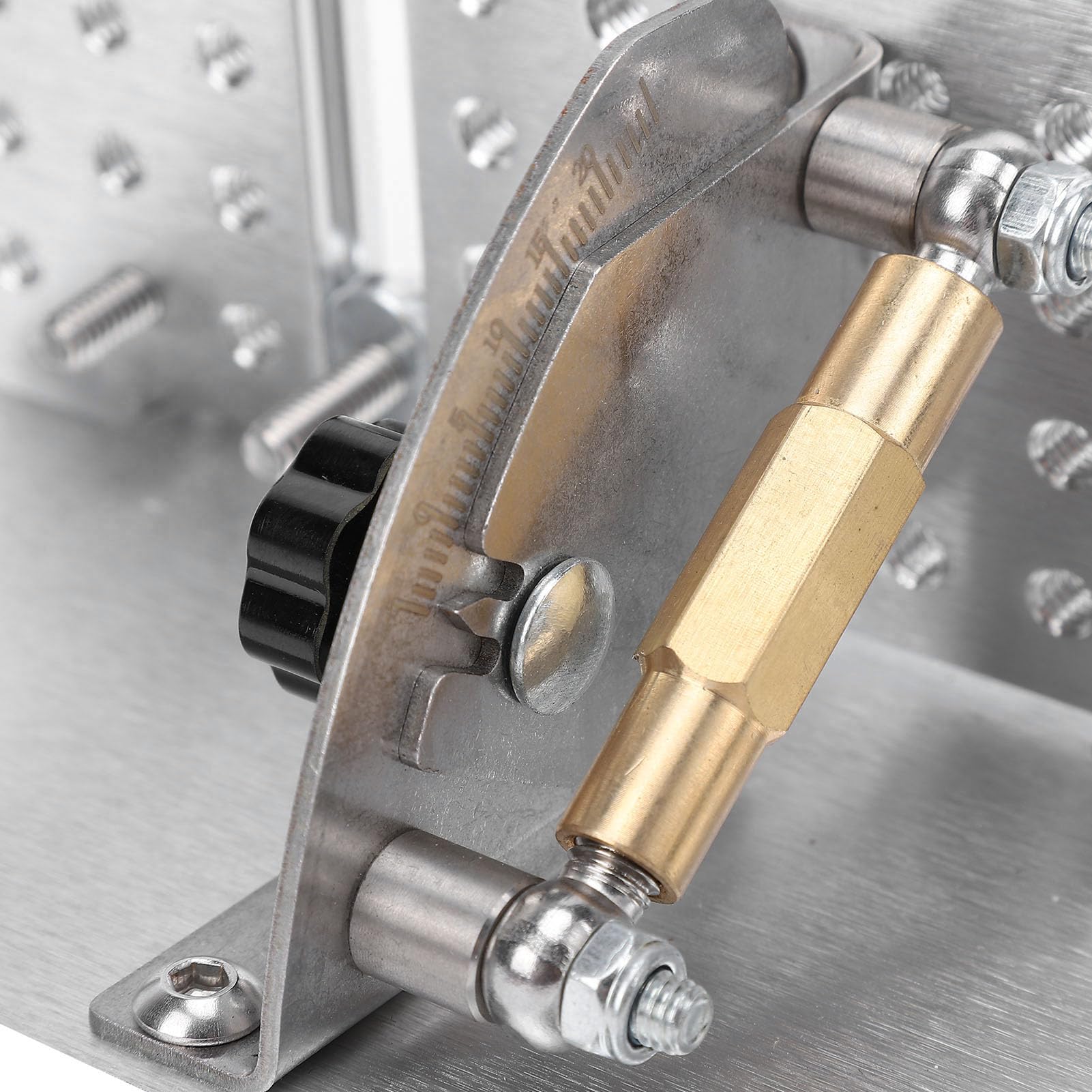 Jiawu Amoladora de Correa Afilador Jig Máquina Lijadora de ángulo Ajustable para Afilar Cuchillas con Placas de Prensa Dobles Aleación de Aluminio ABS Acero Inoxidable para Entusiastas de la