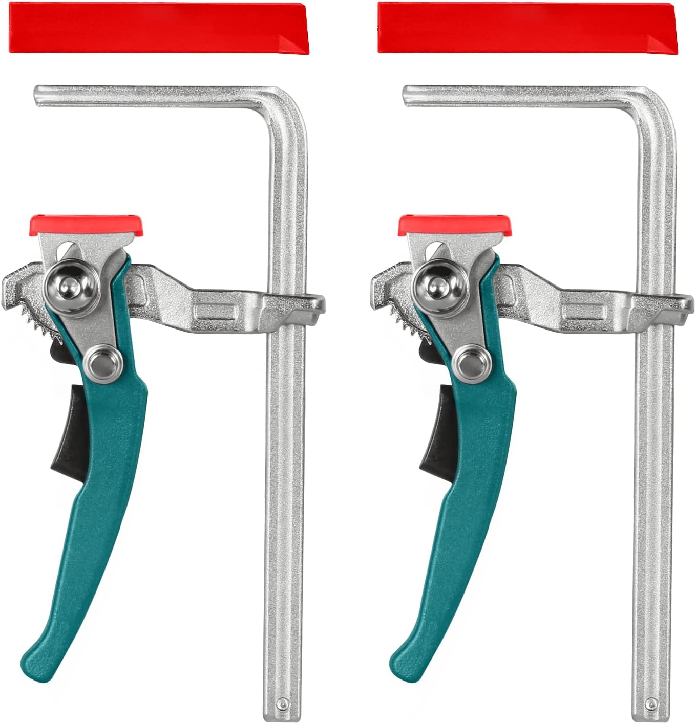 TOOLCOOL Quick Release Ratchet Track Saw Clamp Guide Rail Clamp for MFT Table and Guide Rail System (2 Pack)