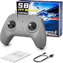 Gaekol S8 Pro RC Flight Simulator Controller-8 Canais FPV Drone Controller para PhoenixRC/Realflight/FreeRider/DJI Virtual Flight Support Popular System & Platform
