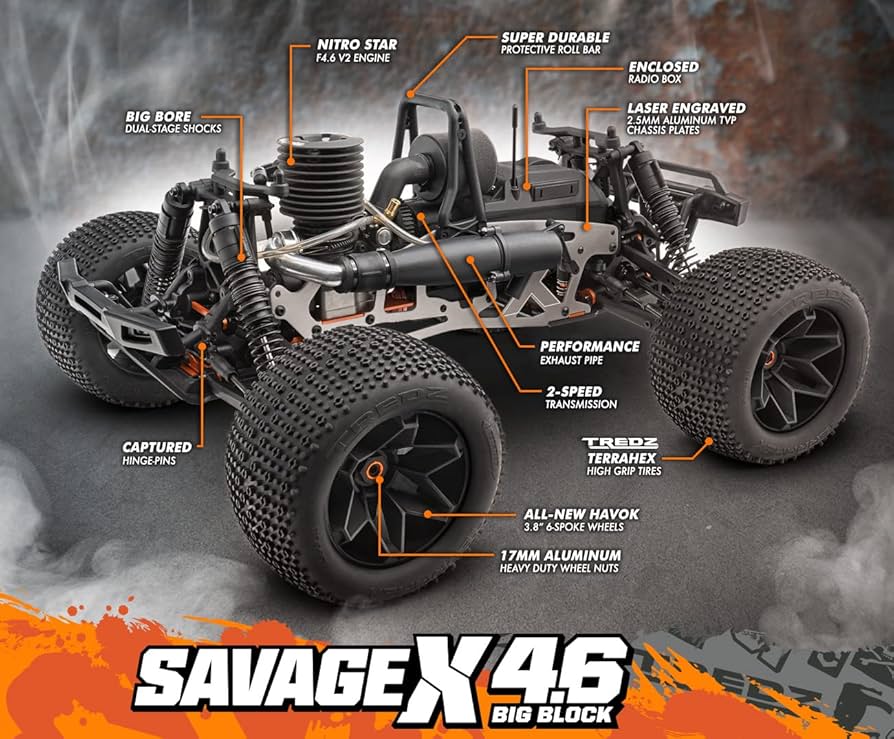 u*f様 HPI Savage X 4.6 オフロードラジコン 104266 Savage X 4.6 RTR 2.4GHz