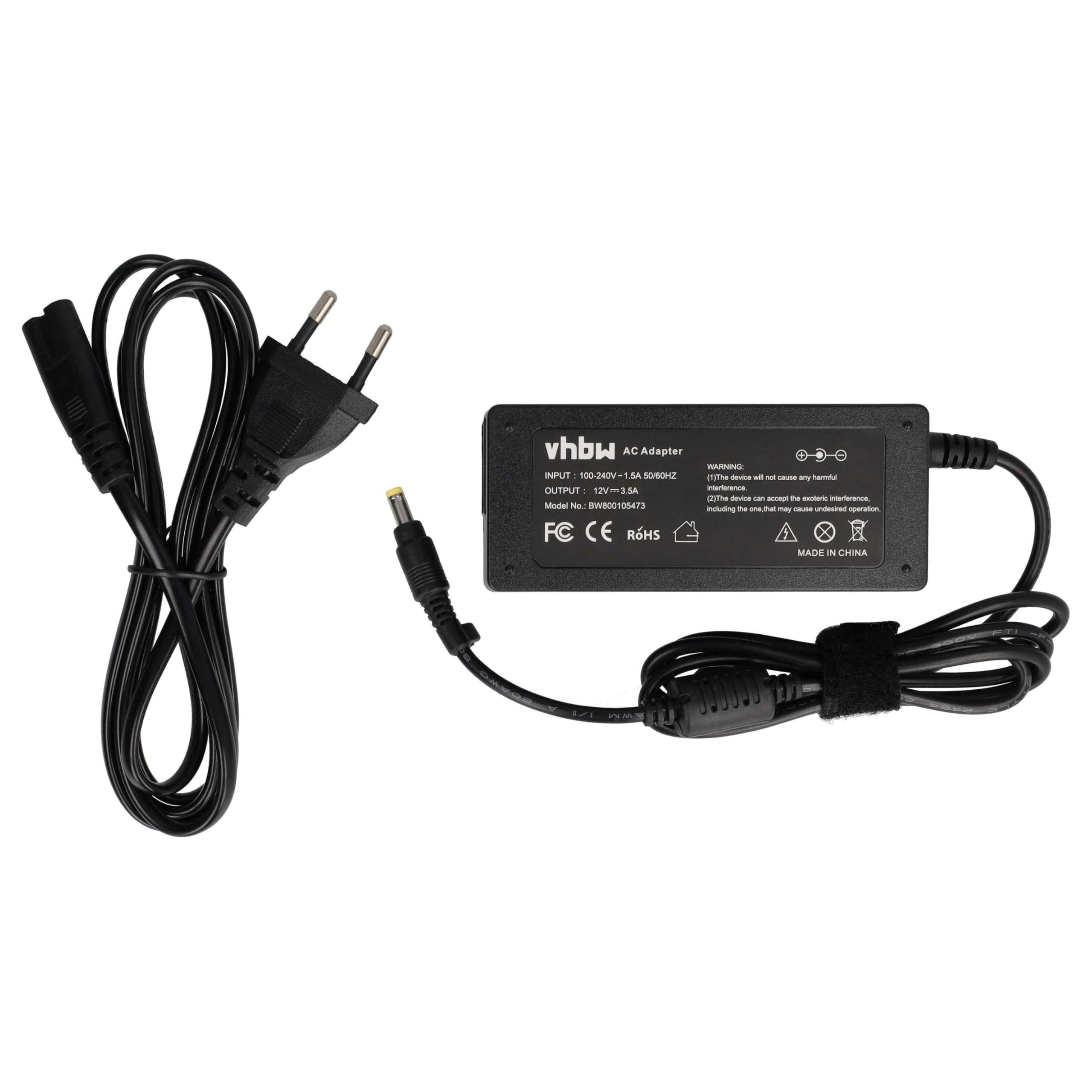 vhbw 1x alimentatore compatibile con Asus Eee PC 900SD, 1000XP, 1000H, 1000, 1000HA, 900a, 900hd, 900ha, 1002HA, 900 notebook, 42 W