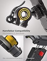 Vista 5 de Lamicall Soporte de teléfono para bicicleta, soporte de teléfono para motocicleta, soporte ajustable para teléfono de motocicleta para iPhone 15