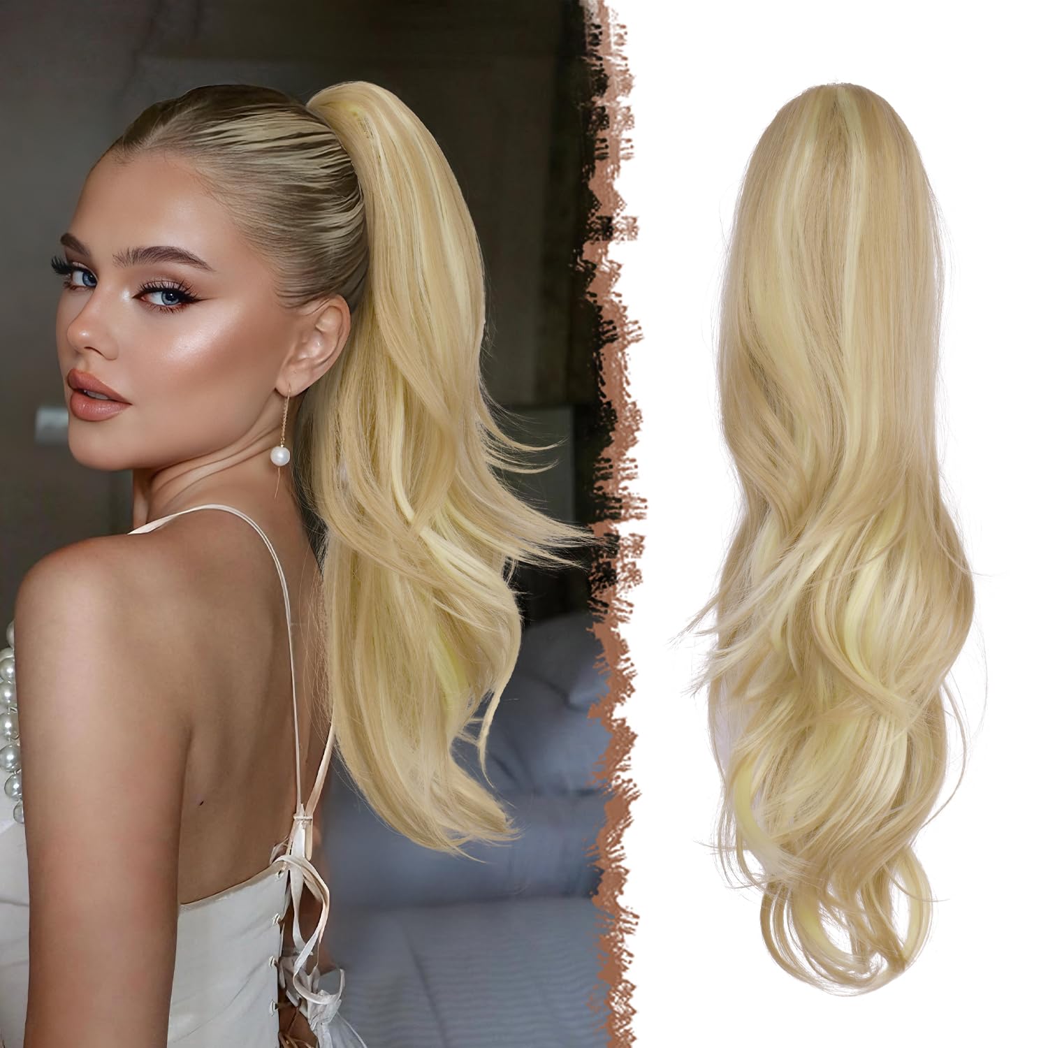 FESHFEN Drawstring Ponytail Extension