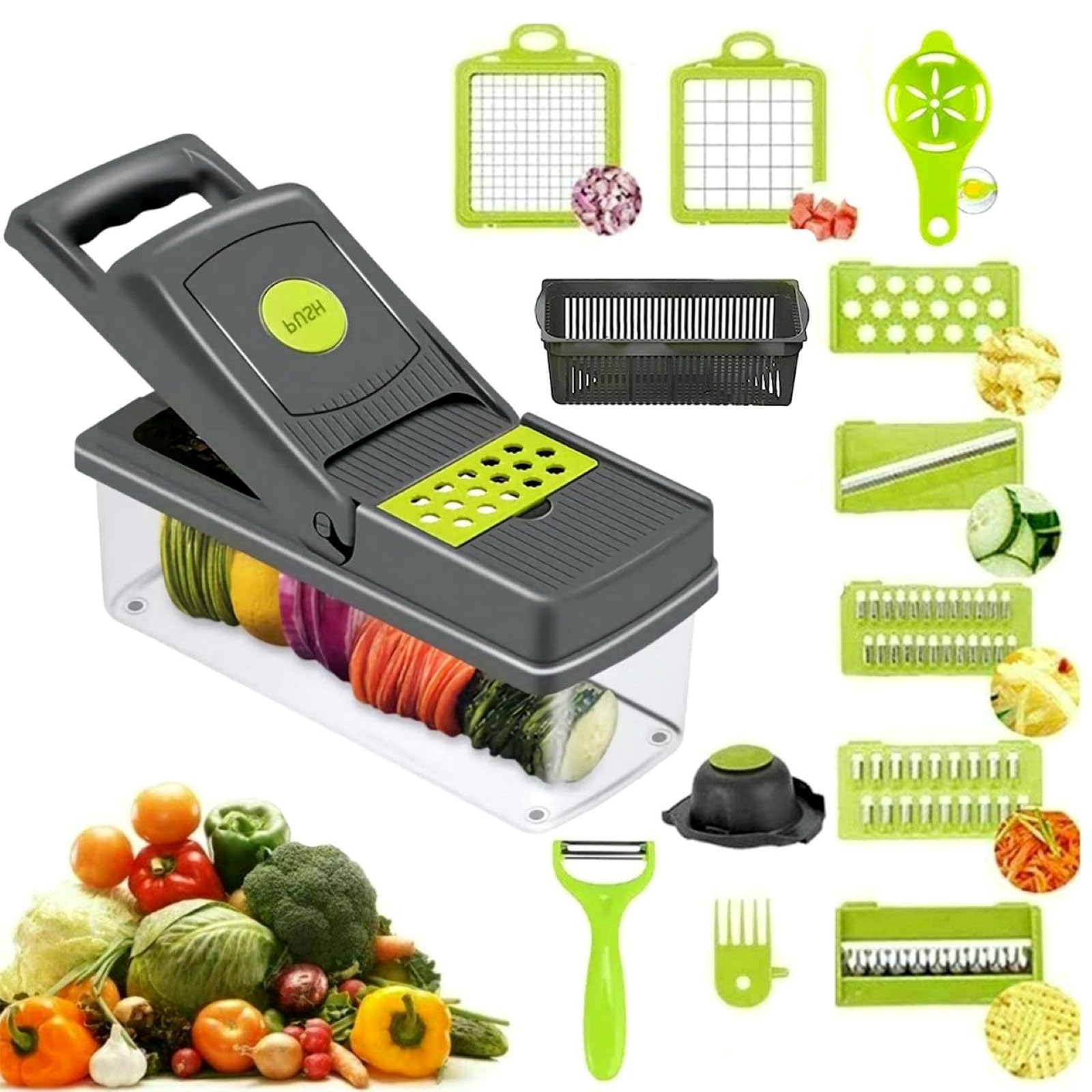 Buy Blaticosa Mandolin 14 in 1 Vegetable Chopper Onion Chopper Salad