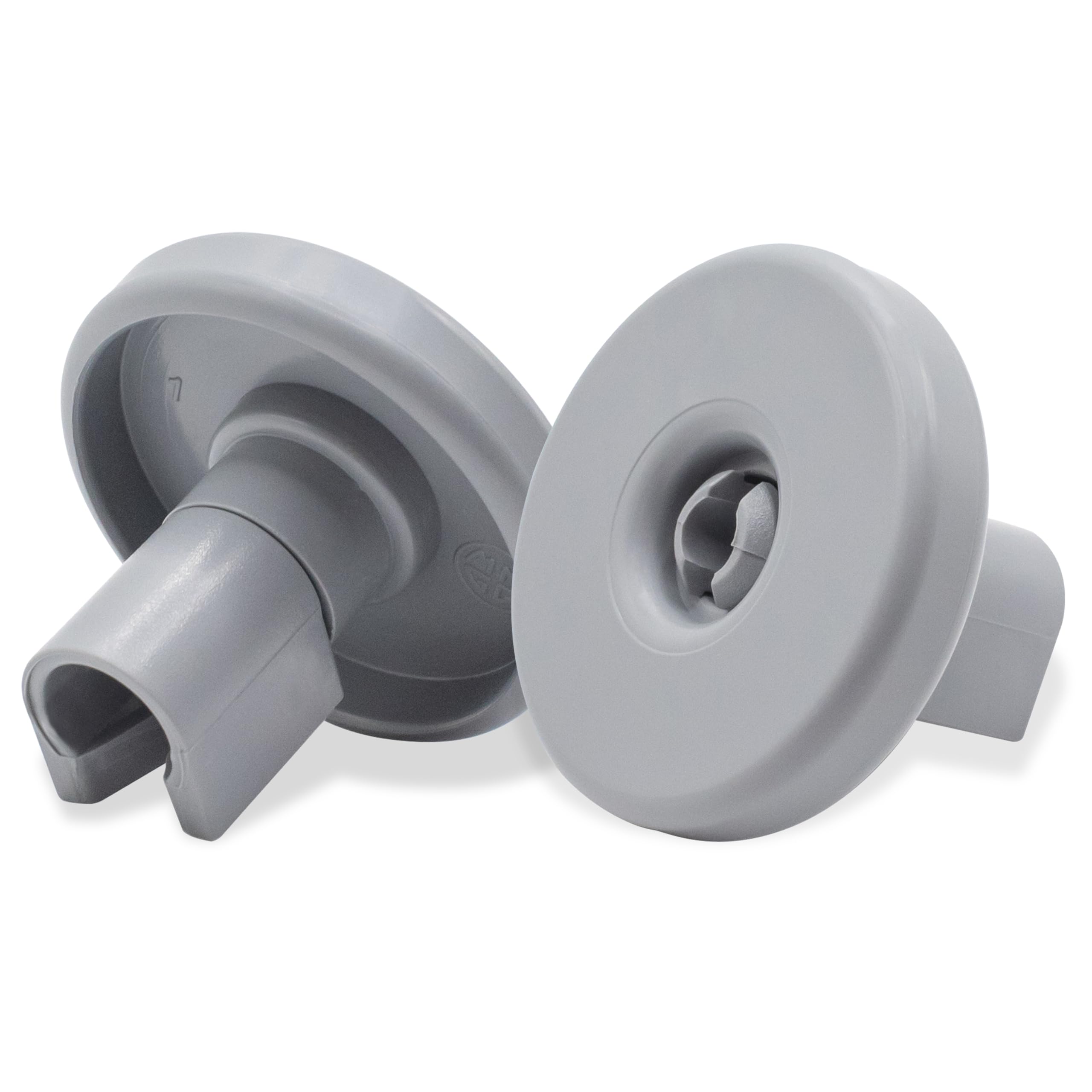 GIANTO Zestaw 8 kół do kosza Zmywarka kompatybilna z Zanussi, Rex, Electrolux, AEG, plastikowe kółka na dolne naczynia kuchenne (sprawdź kompatybilność) - Szary Diam. 40 mm