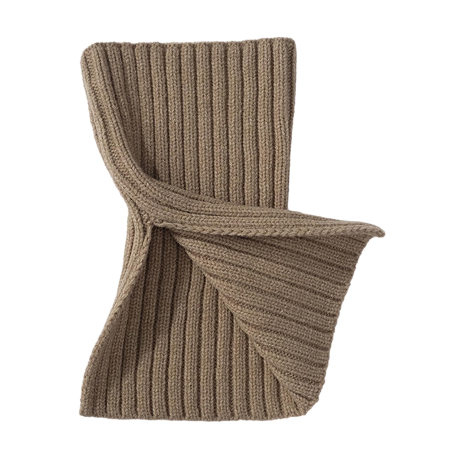 loom tree Knitted Neck Warmer Scarf Thermal Windproof Fashion Winter Neck Scarves Coffee-picture-28