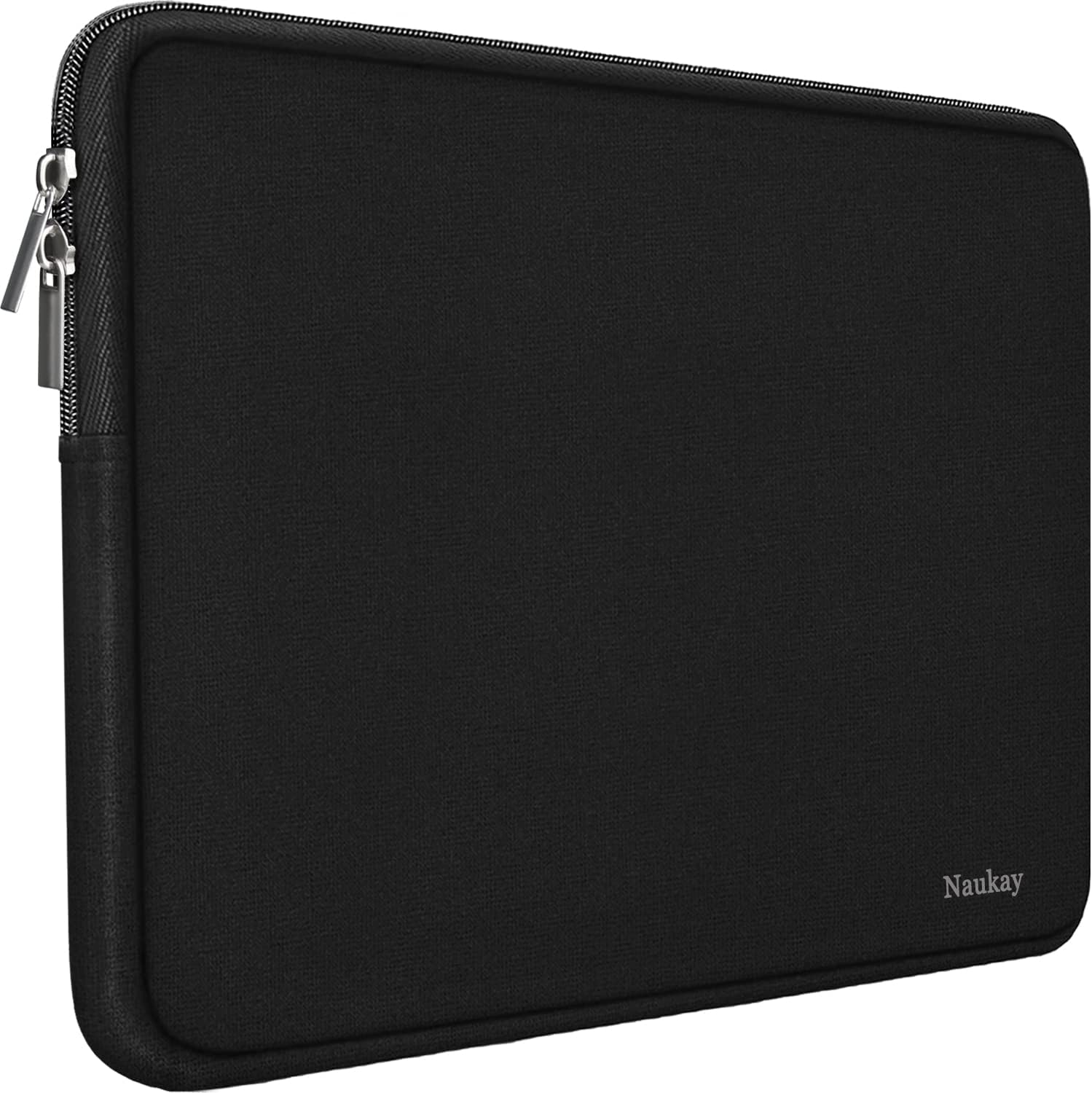 Naukay Laptop Case Sleeve,13-13.3 Inch Resistant Neoprene Laptop Sleeve/Notebook Computer Pocket Case/Tablet Briefcase Carrying Bag Compatible with MacBook Pro,MacBook Air,Notebook Computer-(Black)