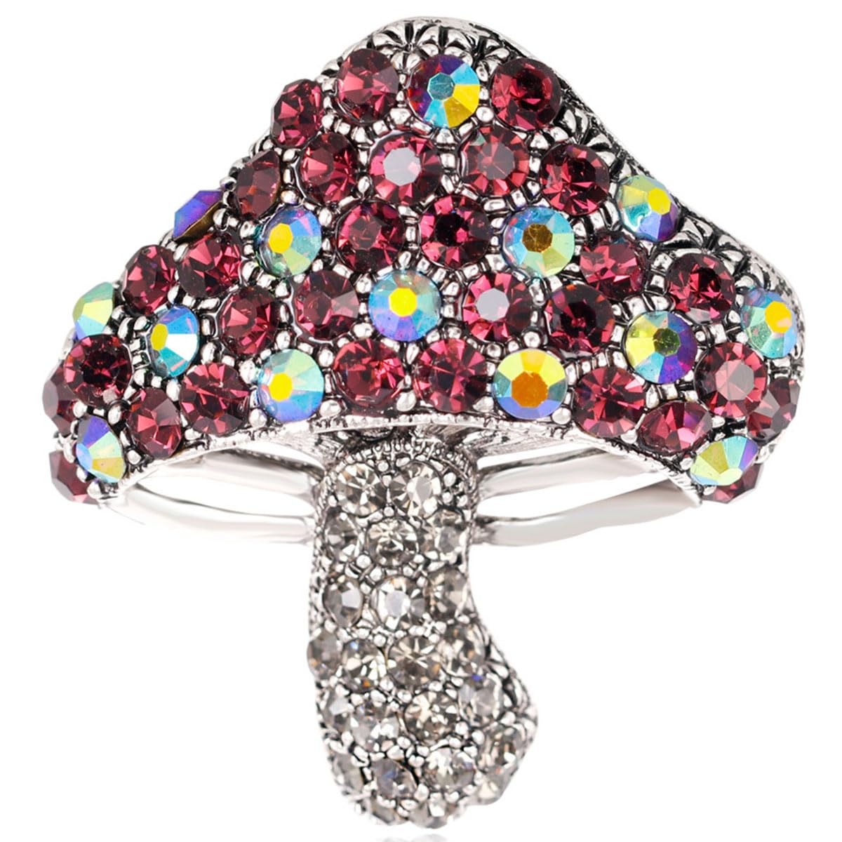 FAIRYGATE Rhinestone Brooch Clothing Jewellery Accessories Fashion Elegant Shiny Crystal Teardrop Brooches Wreath Pendent Lapel Pin，B36 — view 13