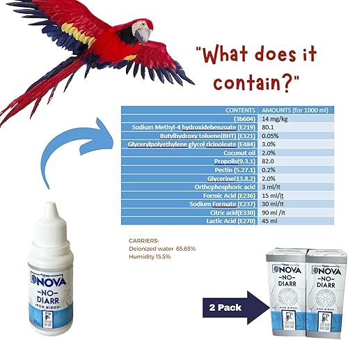 Miniatura 6 de VHD MyBird Nova NO-Diarr - Hierro y zinc para pájaros jaulas  para periquitos, canarios domésticos, loros, jilgueros y palomas, pájaros jaulas