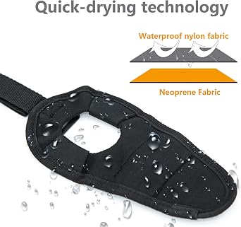 Diving Flashlight Wrist Mount Glove - PFSN Hands Free Dive Light Holder with Adjustable Hold Attach Velcro Wrist, Scuba Gear Dive Lanyard, Universal Strap, Scuba Accessories