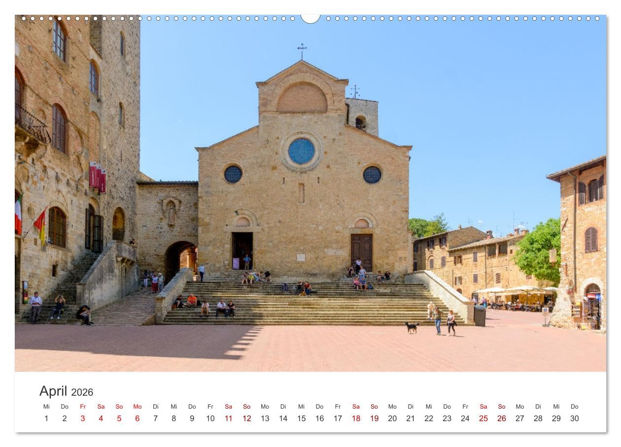 Südliche Toskana (hochwertiger Premium Wandkalender 2026 DIN A2 quer), Kunstdruck in Hochglanz: Die Toskana ist ein traumhaftes Wandergebiet. (CALVENDO Orte)
