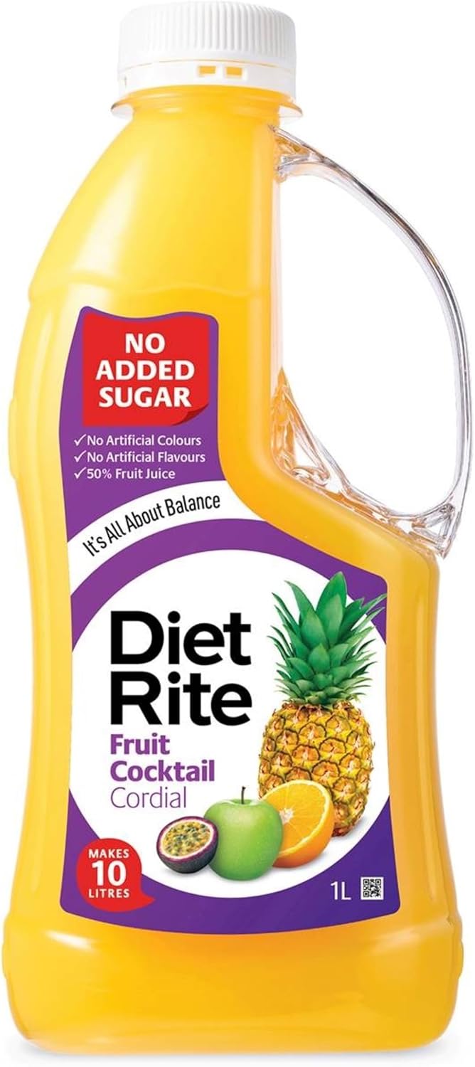 Diet Rite Cordial Drink, Fruit Cocktail, 1 l : Amazon.com.au: Grocery