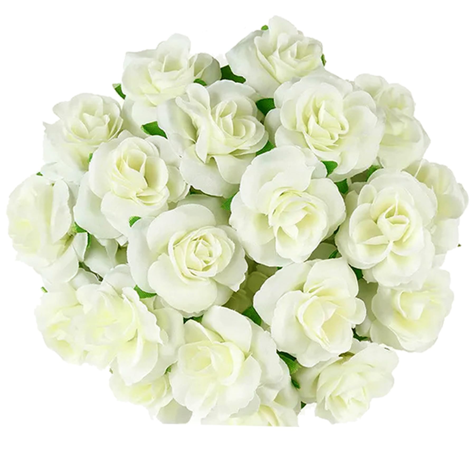 100 Rose Artificiali Per Decorazioni - Teste Di Fiori Finti Per Matrimoni, San Valentino E Feste - Foto 3