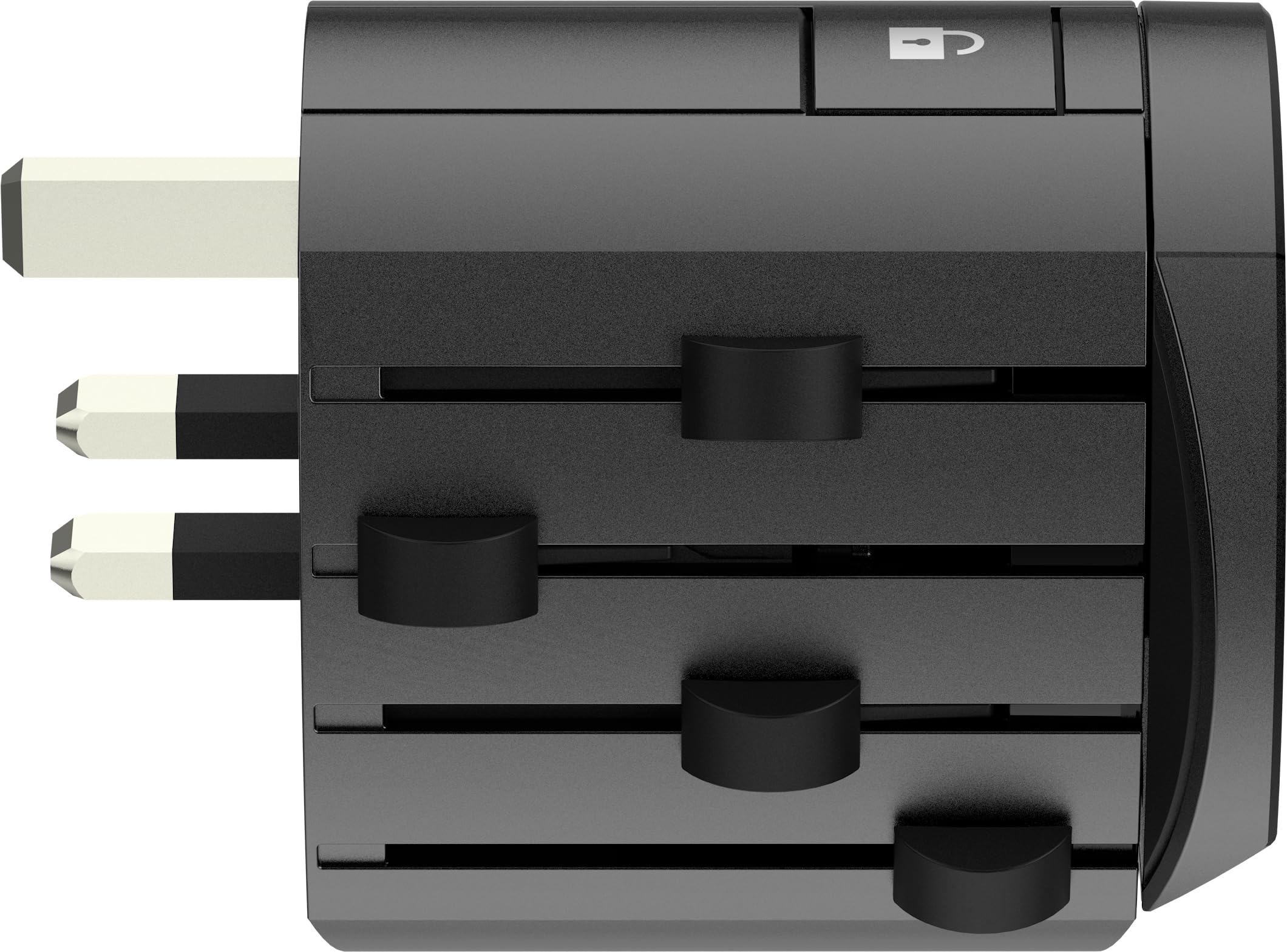 SKROSS - Alpha von Skross + 4 USB - Universal Reiseadapter von der Welt bis zur Welt - Spannung und Kraft: 100V - 1000W/250V - 2500W - 10a für Laptop und Haartrockner + 4 USB (24W - 4,8a)