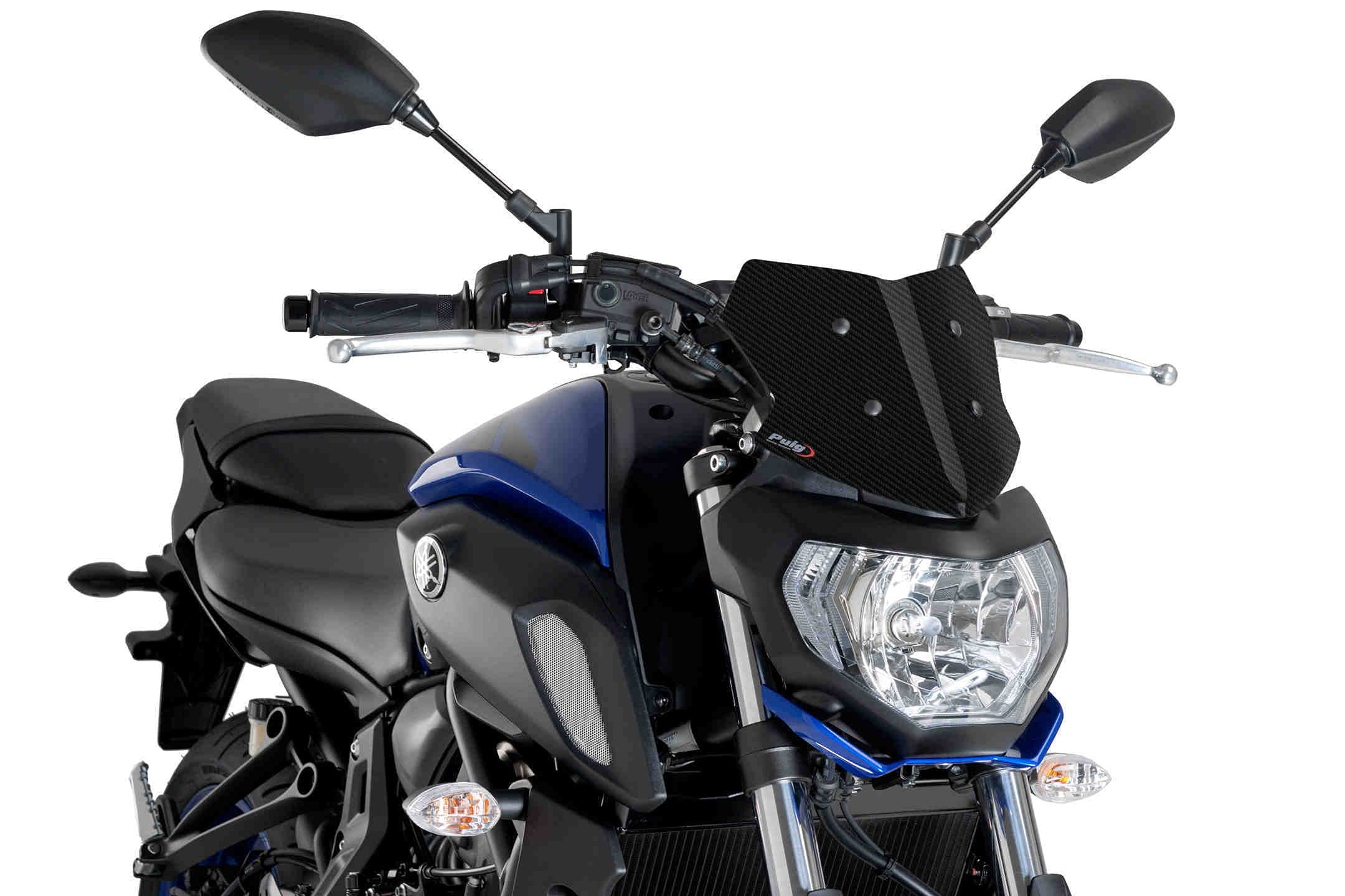 Puig 9666C Naked New Generation Sport Carbon Look Windscreen