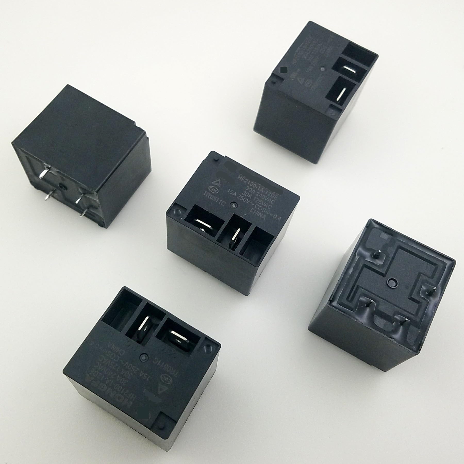 Relais HF2100 1A 5DE 24VDC 12V 5V 30A 4PIN composants pour commutation PCB - 2