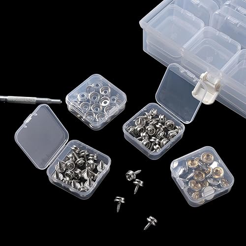 Miniatura 7 de Douorgan Contenedores de almacenamiento de cuentas pequeñas, 28 piezas, organizadores de almacenamiento de plástico, caja de almacenamiento portátil