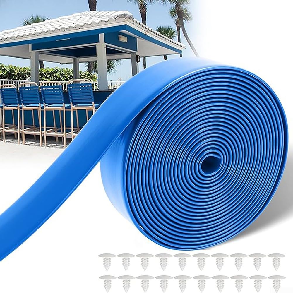 Correa de PVC de repuesto para muebles de exterior, resistente a la intemperie de 20 pies, kit de correas para silla de jardín para tumbona junto a la piscina, correa de silla de cubierta y cinta de